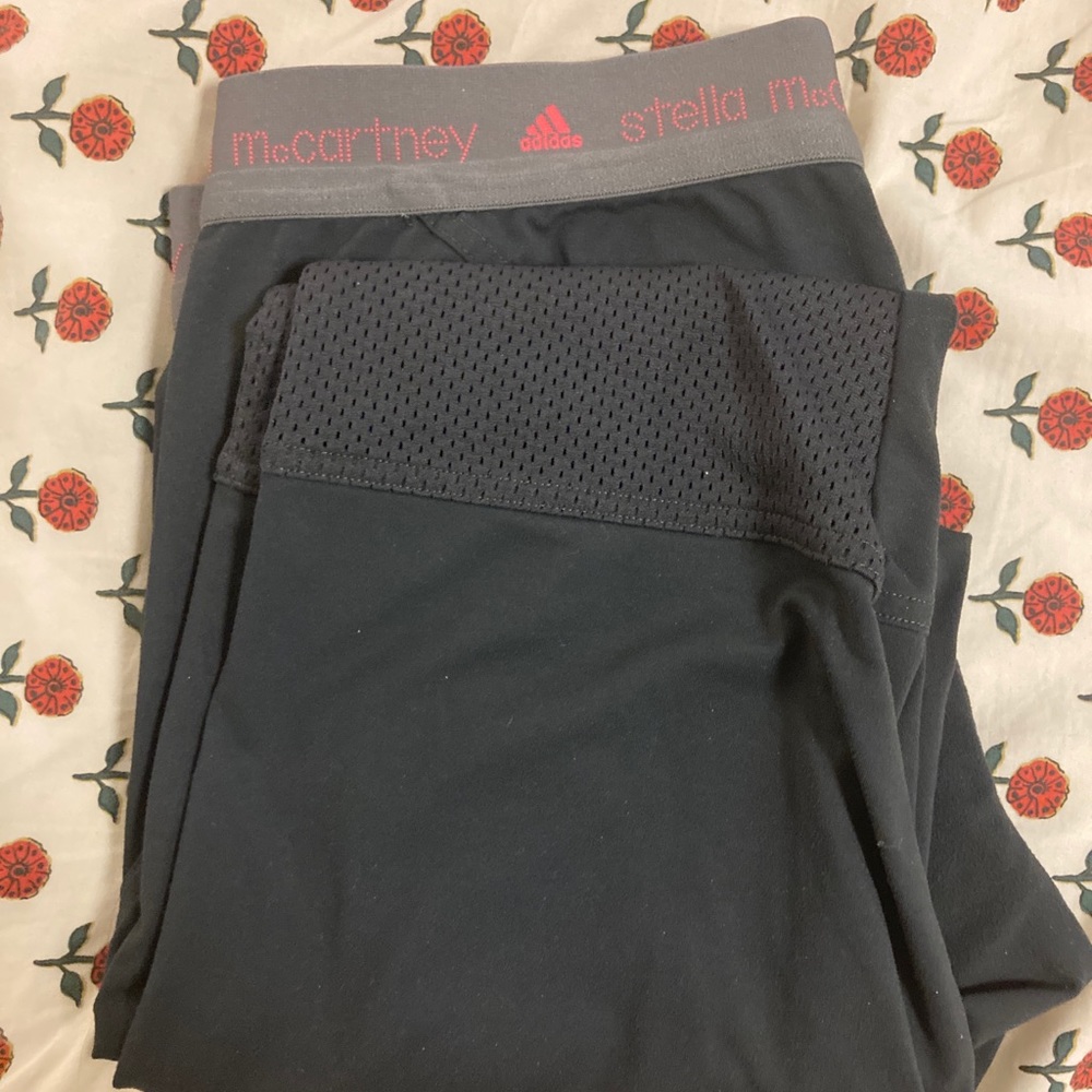 Stella McCartney x adidas grey and pink leggings
